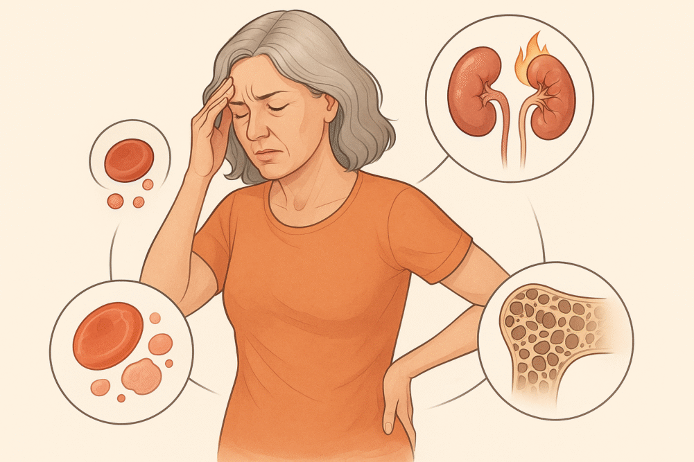 A menopausa, por si só, já traz mudanças hormonais que afetam a saúde feminina. Quando combinada com a DRC, os desafios podem ser aumentados.